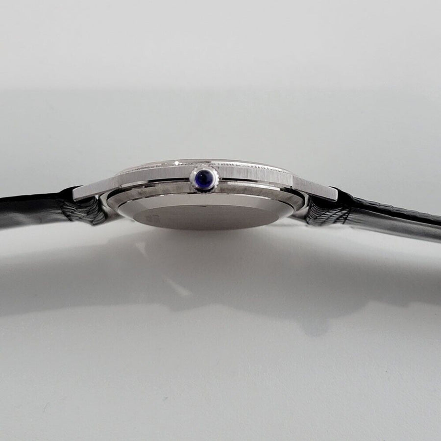 Mens Baume Mercier 18k White Gold Manual Wind w Box All Original 1990s RA365