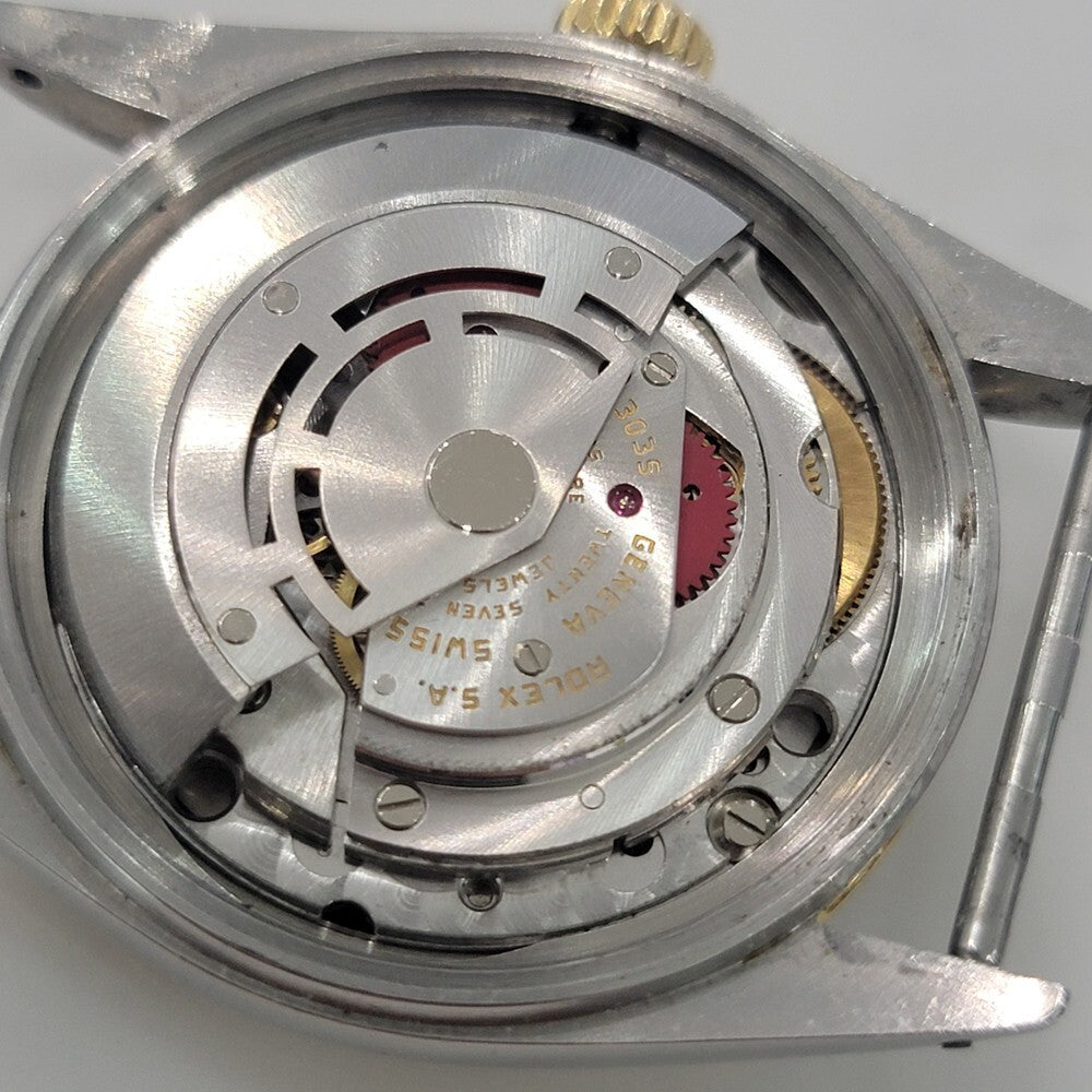 Rolex Oyster 16013 Datejust 36mm 18k SS Mens Diamond Set 1980s