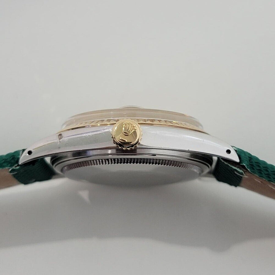 Mens Rolex Oyster Datejust Ref 16013 36mm 18k SS 1980s Swiss Automatic RJC176G