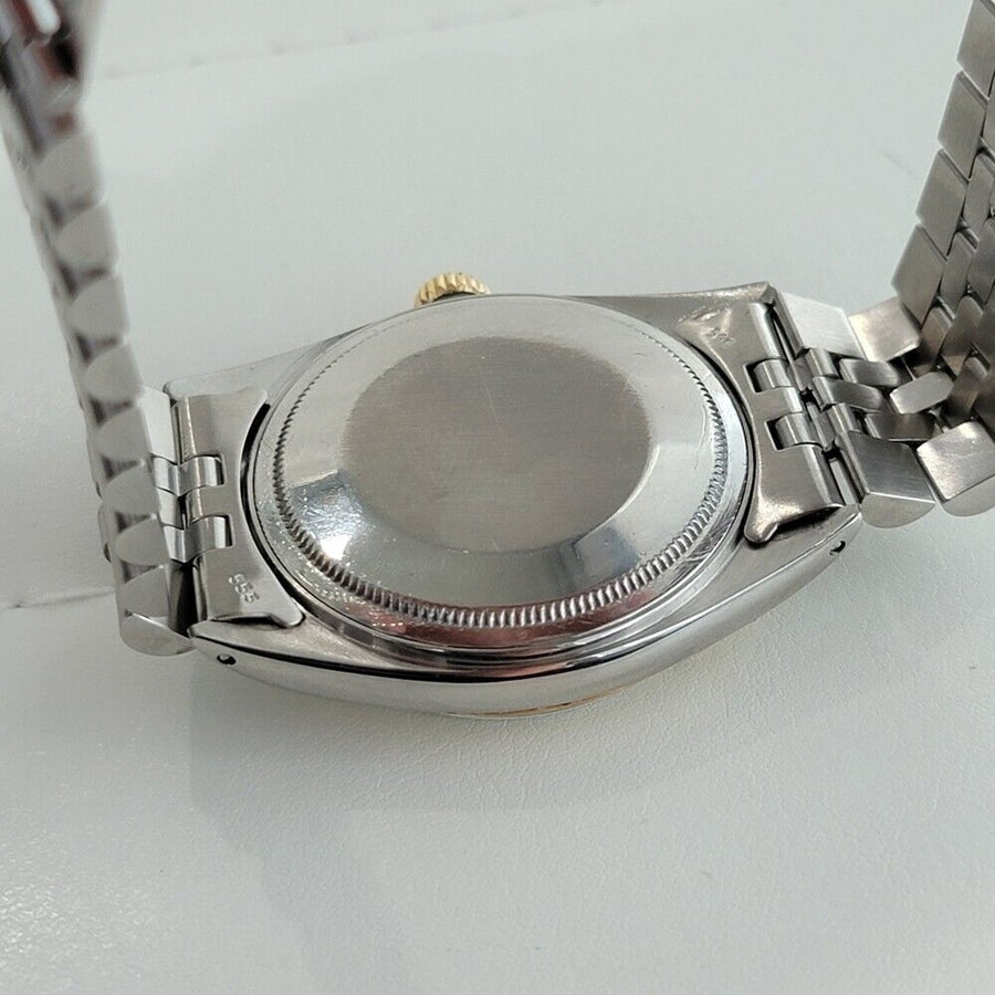 Mens Rolex Oyster Datejust 1601 18k Gold SS 1960s Automatic Swiss Vintage RA254