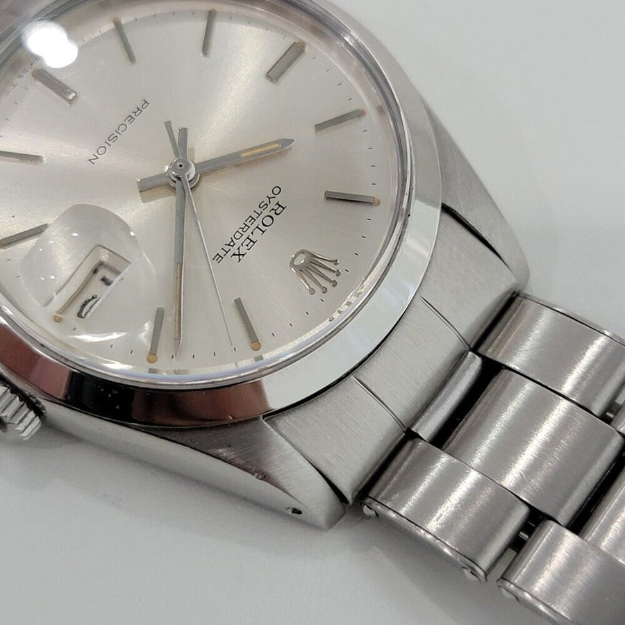 Mens Rolex Oysterdate Precision Ref 6694 34mm 1960s Manual Wind Vintage RA288