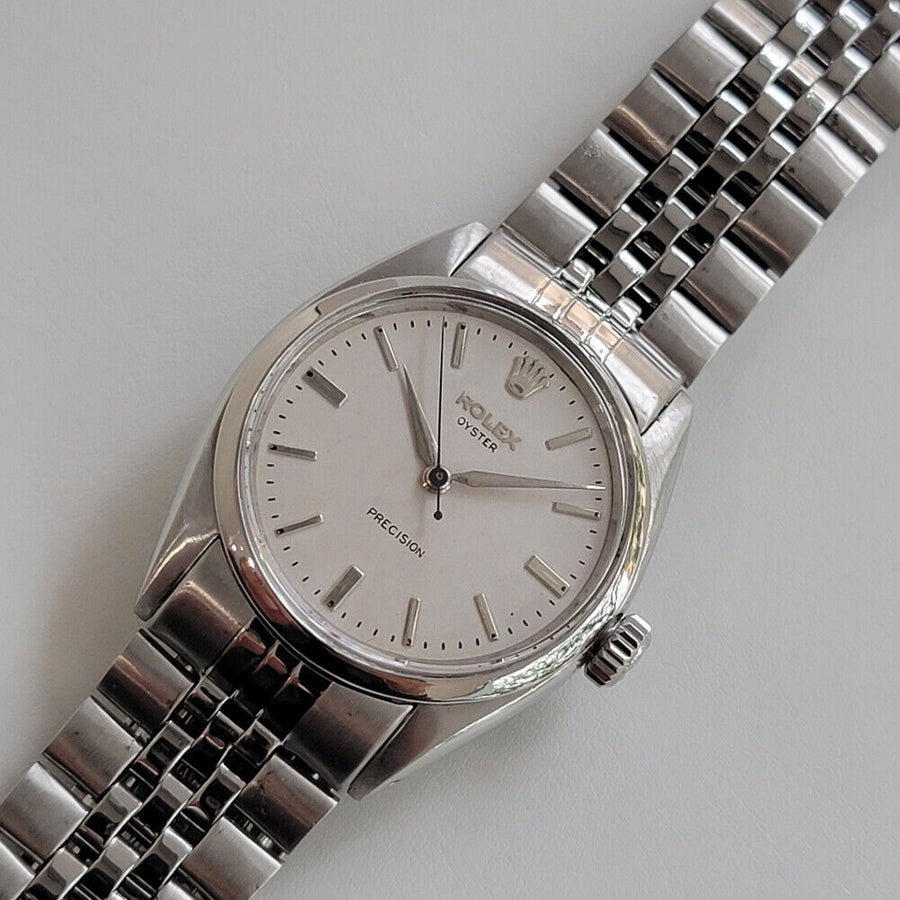 Mens Rolex Oyster Precision Ref 6422 34mm 1950s Hand Wind Swiss Vintage RA12