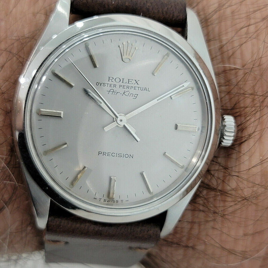 Mens Rolex Oyster Precision Ref 5500 Air King 34mm 1960s Automatic Swiss RJC106B