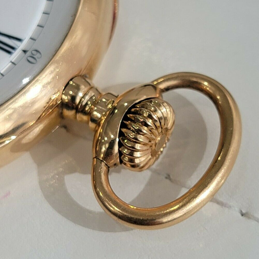 Patek Philippe Chronometro Gondolo 52mm 18k Gold Pocket Watch 1910s w Box RA184