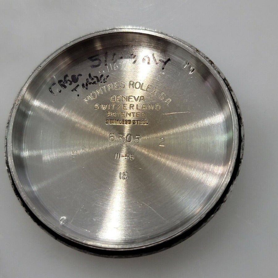 Mens Rolex Oyster Perpetual Diamond Dial 6305 36mm Manual Wind 1950s RA15