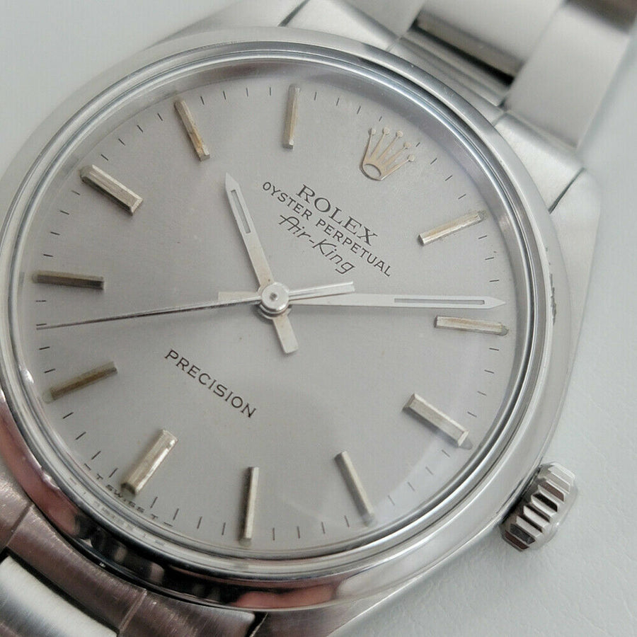 Mens Rolex Oyster Precision 5500 Air King 34mm 1960s Automatic Vintage RJC106