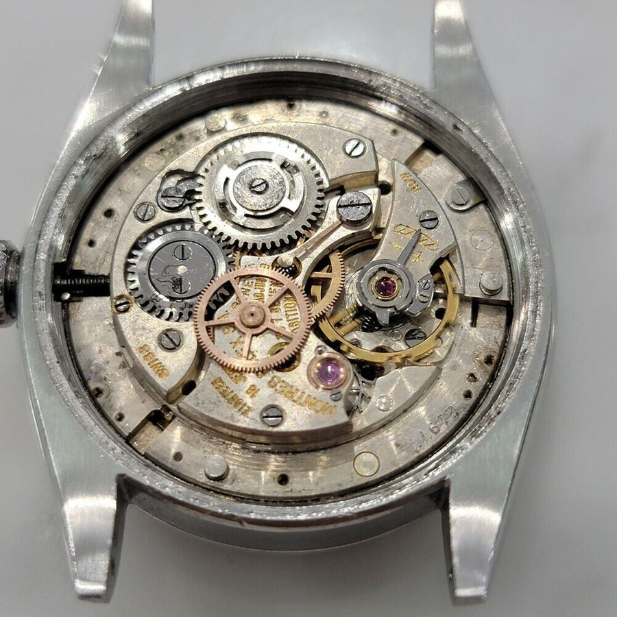 Mens Rolex Oyster Perpetual Diamond Dial 6305 36mm Manual Wind 1950s RA15