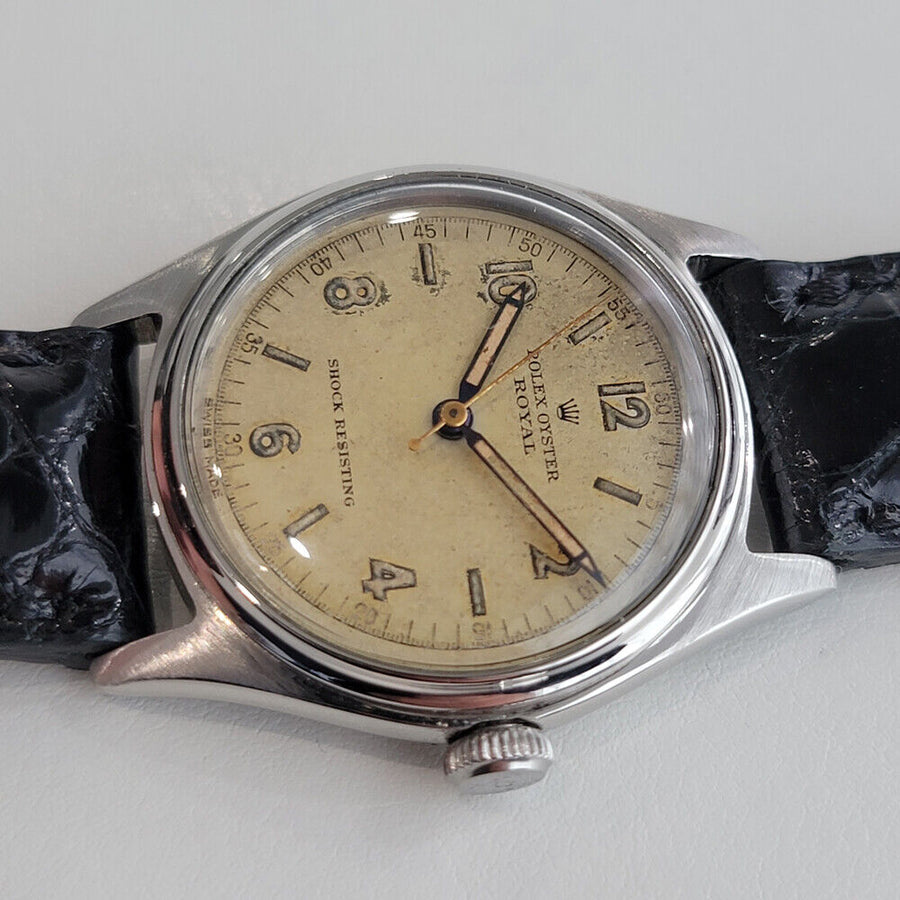 Mens Rolex Oyster Royal Ref 4444 32mm 1940s Manual Wind Vintage Swiss RA159B