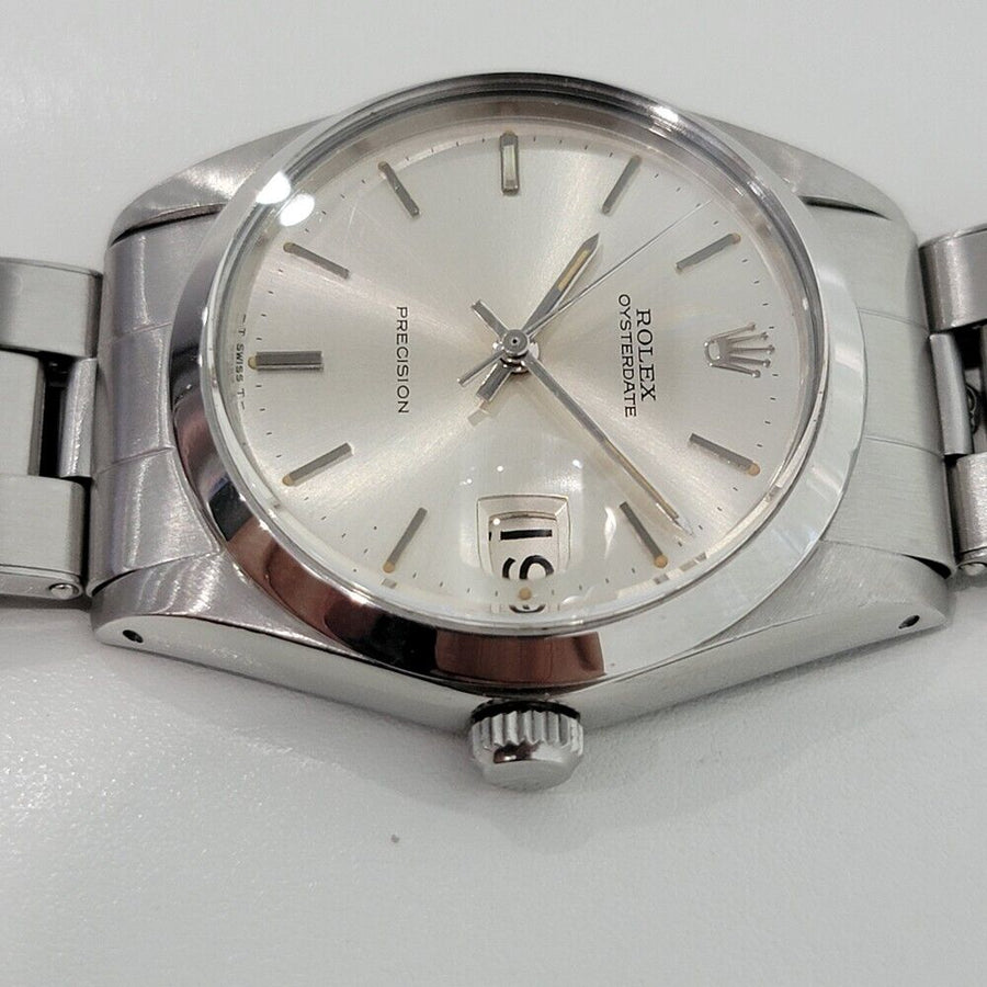 Mens Rolex Oysterdate Precision Ref 6694 34mm 1960s Manual Wind Vintage RA288