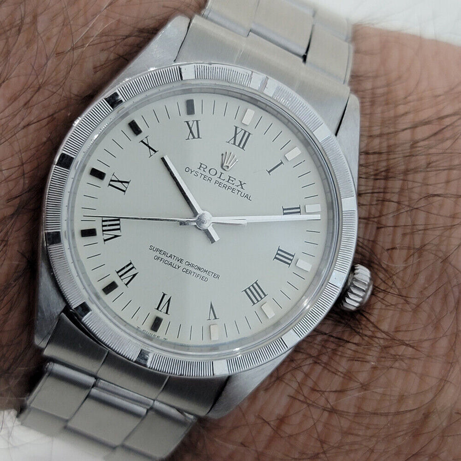 Mens Rolex Oyster Perpetual Ref 1007 34mm 1960s Automatic Vintage Swiss RA258S