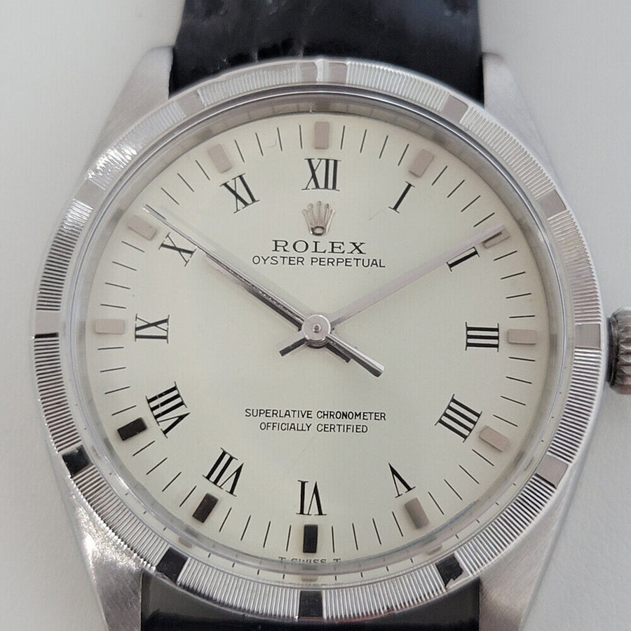 Mens Rolex Oyster Perpetual Ref 1007 34mm Automatic 1960s Swiss Vintage RA258