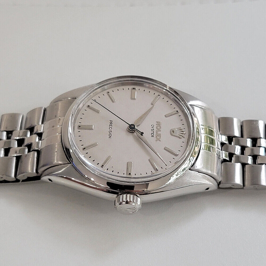 Mens Rolex Oyster Precision Ref 6422 34mm 1950s Hand Wind Swiss Vintage RA12