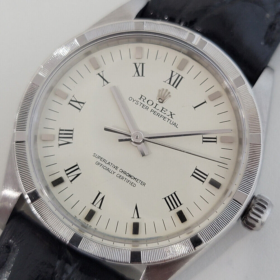 Mens Rolex Oyster Perpetual Ref 1007 34mm Automatic 1960s Swiss Vintage RA258