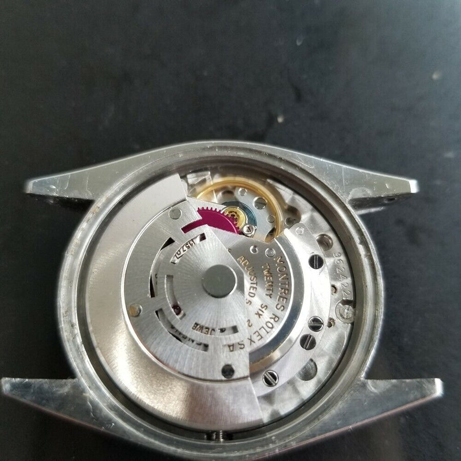 Mens Rolex Oyster Perpetual Date 1501 35mm 1960s Burgundy Dial Automatic RA111