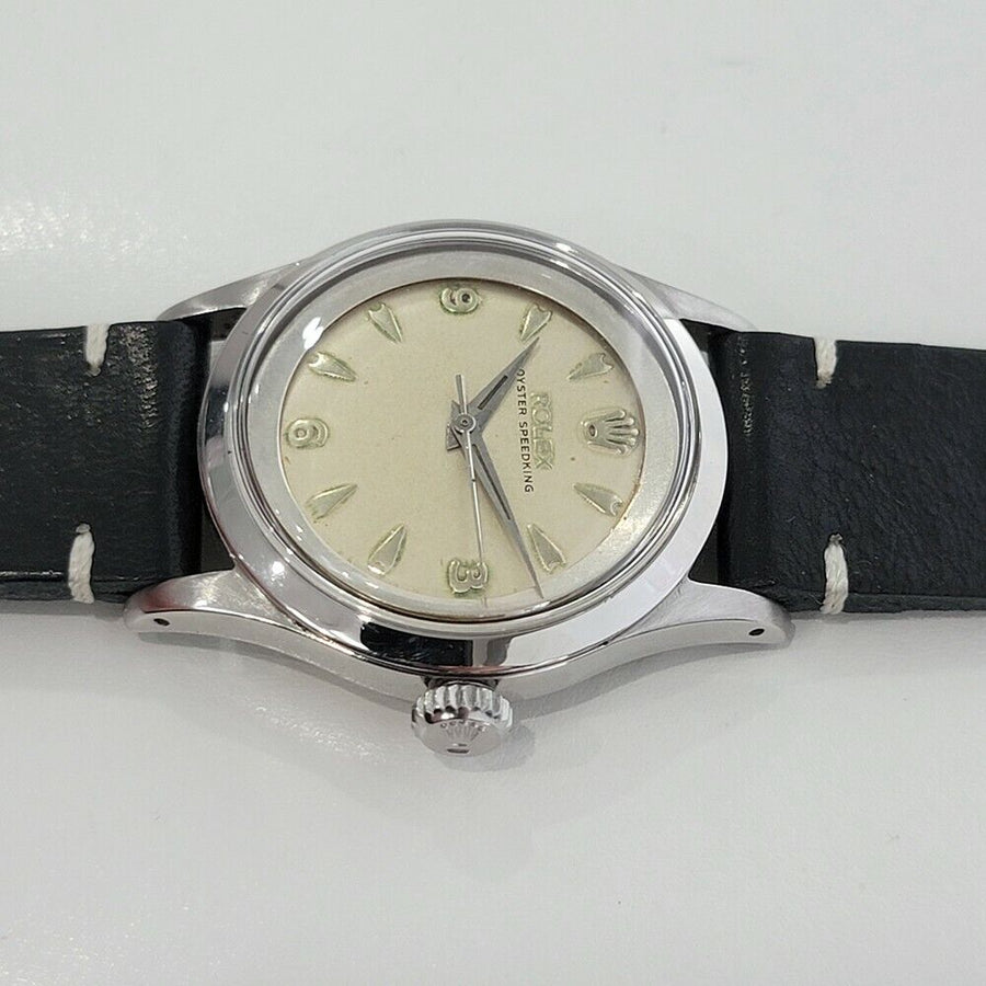 Mens Rolex Oyster Speedking Ref 6632 34mm 1950s Automatic Vintage Rare RA138