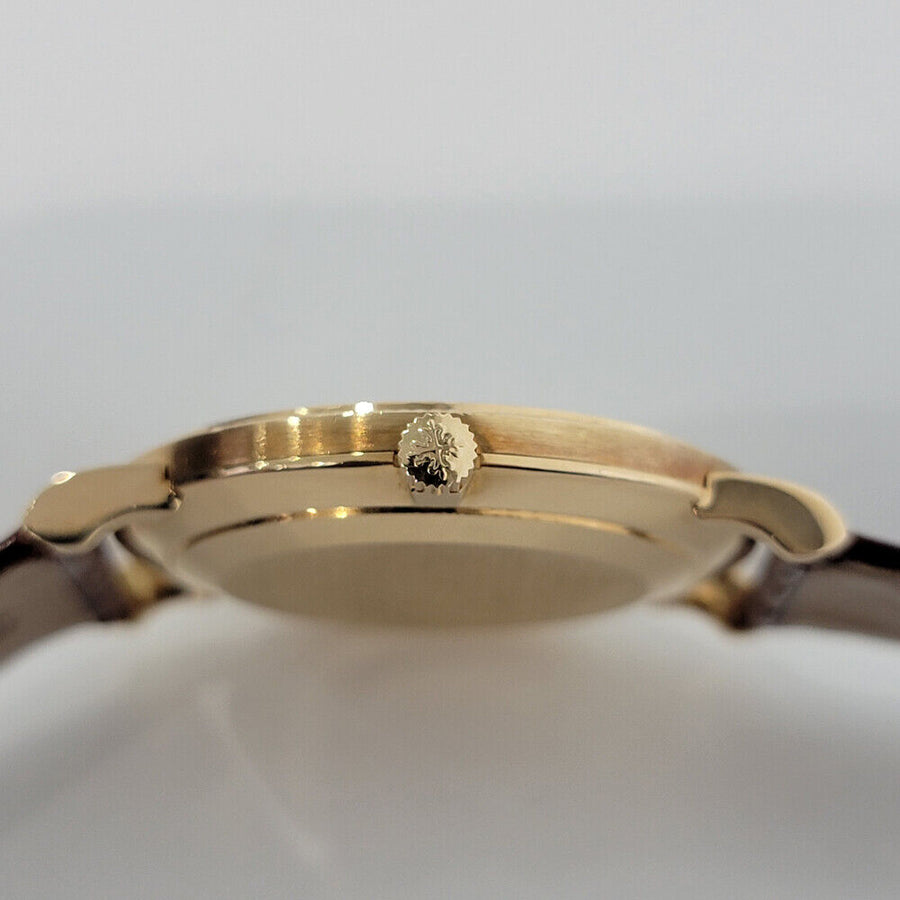 Mens Patek Philippe Calatrava 3919 18k Gold 34mm 1980s Manual Wind Swiss RJC163