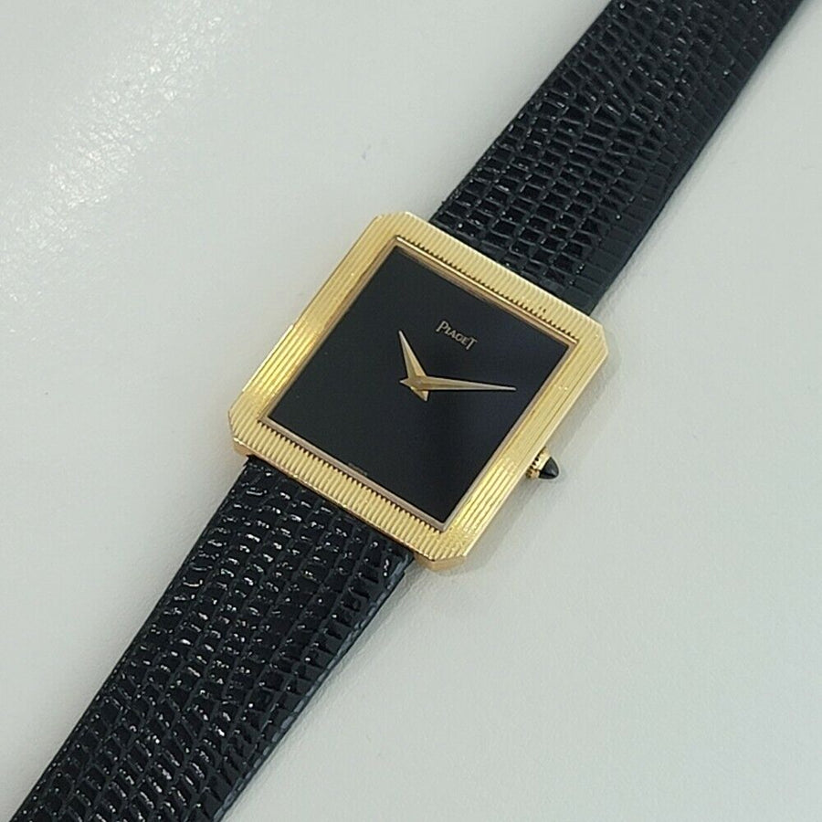 Unisex Piaget Protocole Ref 9154 25mm 18k Yel Gold 1970s Slim Dress Watch RA299