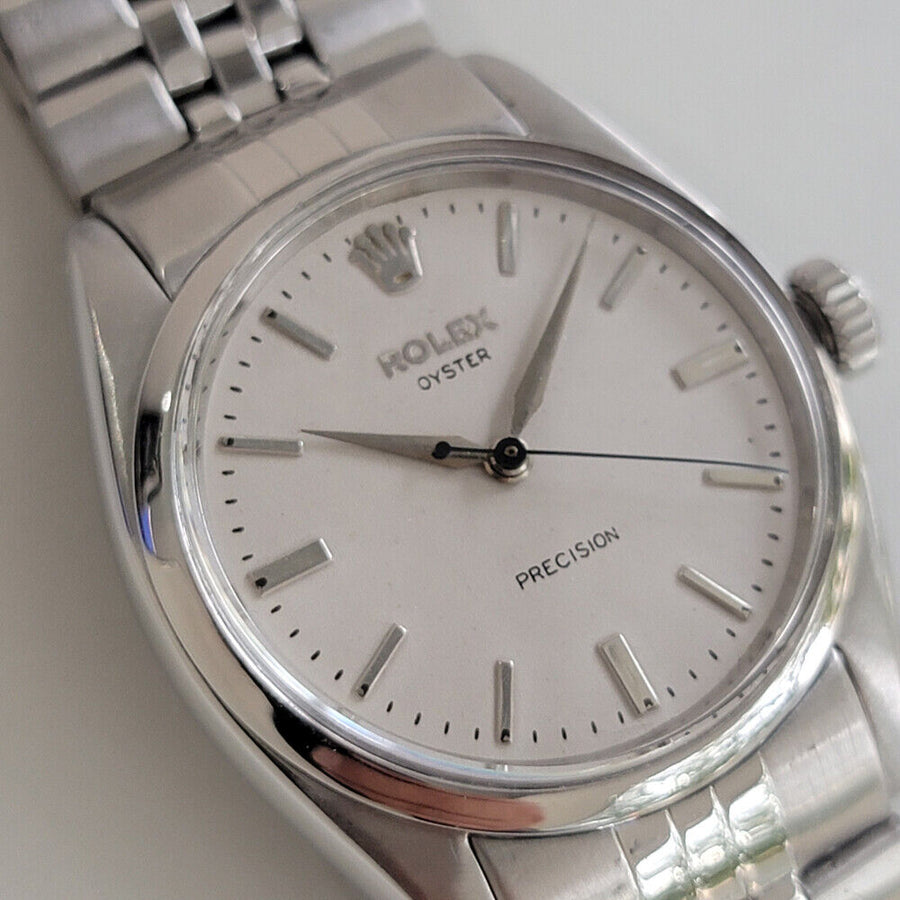 Mens Rolex Oyster Precision Ref 6422 34mm 1950s Hand Wind Swiss Vintage RA12