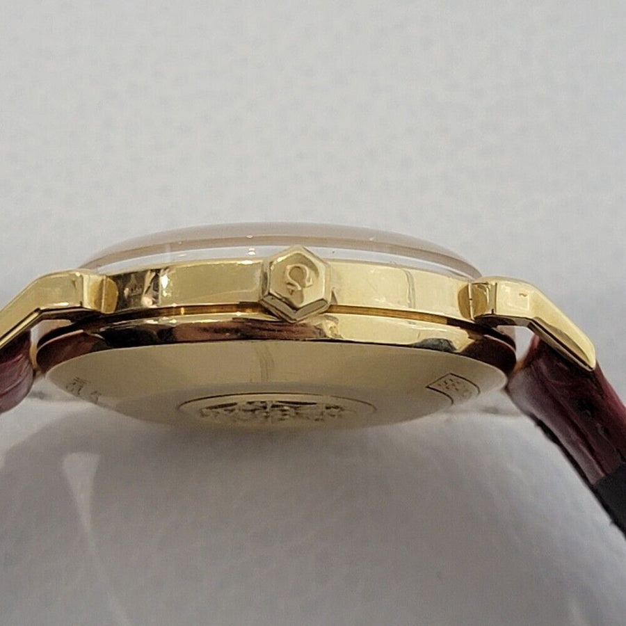 Mens Omega Seamaster XVI Olympic 18k Gold Automatic 1950s w Box JM1