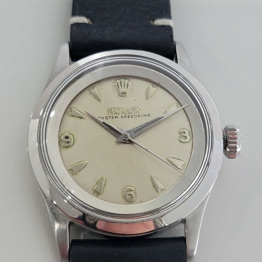 Mens Rolex Oyster Speedking Ref 6632 34mm 1950s Automatic Vintage Rare RA138