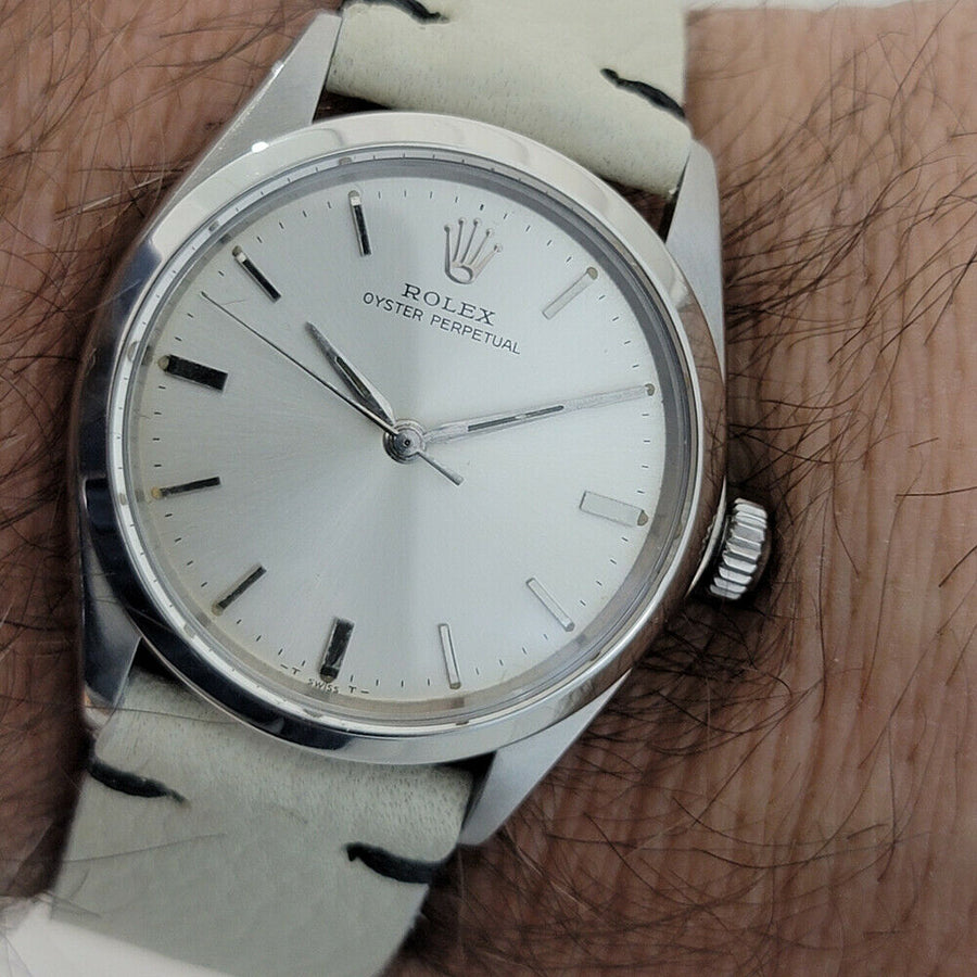 Mens Rolex Oyster Perpetual Ref 5552 34mm Automatic 1960s Swiss 
