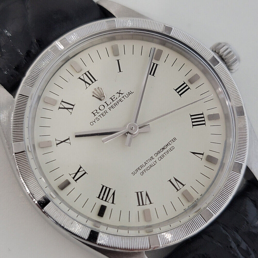Mens Rolex Oyster Perpetual Ref 1007 34mm Automatic 1960s Swiss Vintage RA258