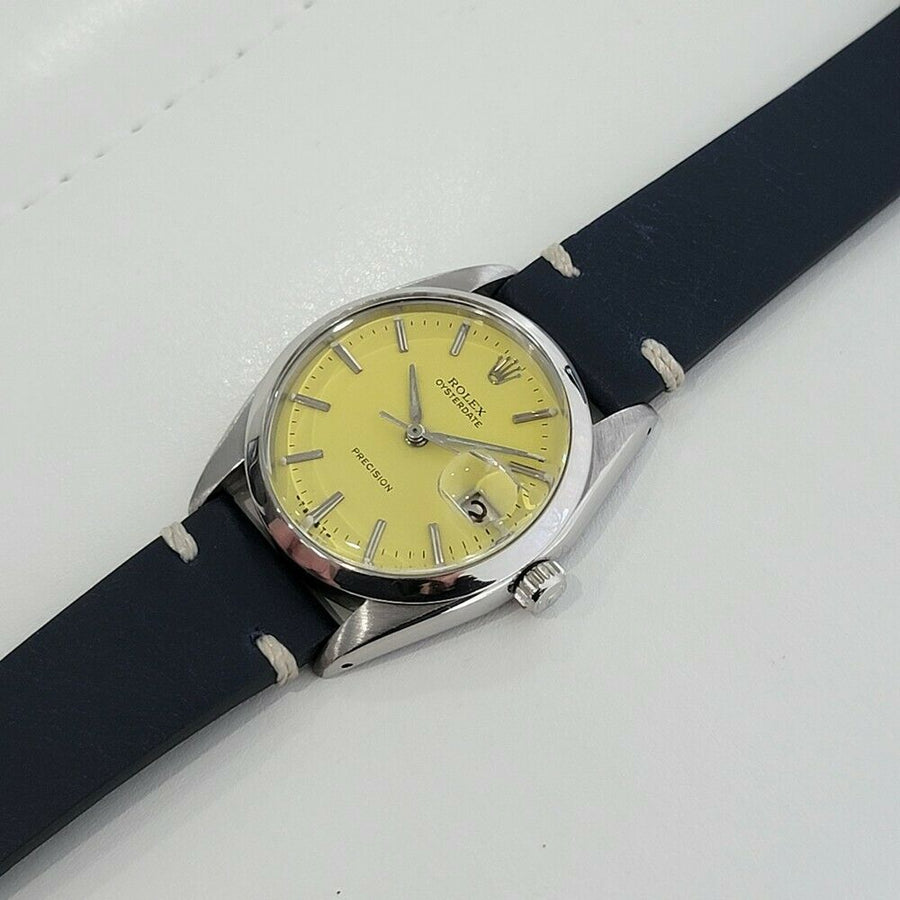 Mens Rolex Oysterdate Precision 6694 34mm Manual Wind 1960s Vintage Swiss RA108B
