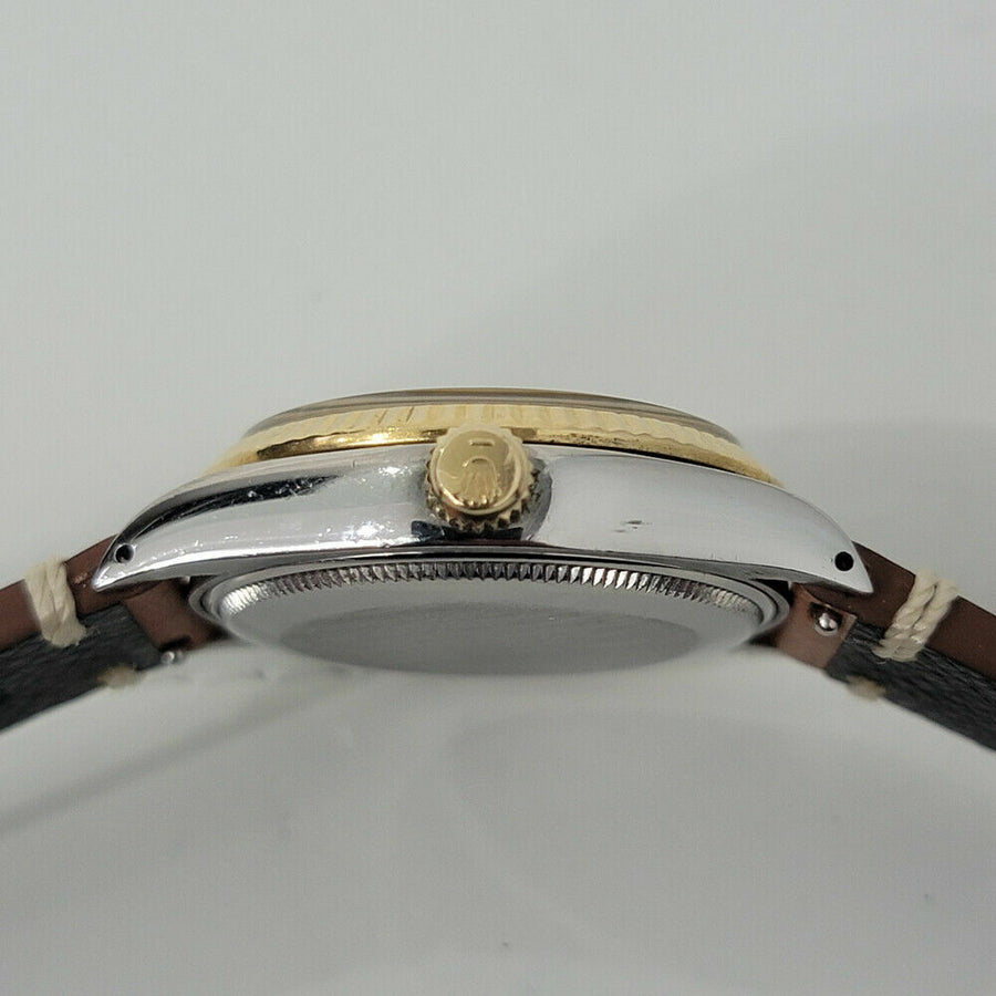 Mens Rolex Oyster Precision 5500 Air King 34mm 18k SS 1970s Automatic RJC188