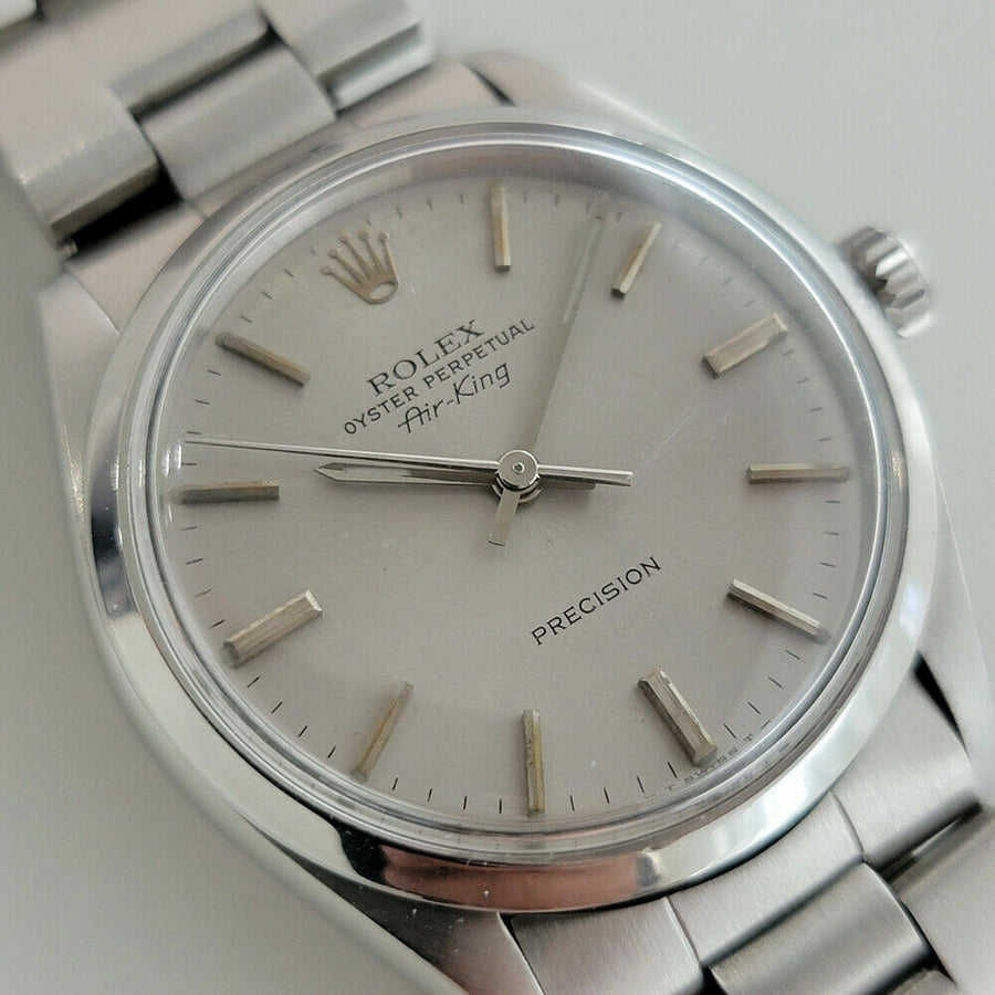 Mens Rolex Oyster Precision 5500 Air King 34mm 1960s Automatic Vintage RJC106