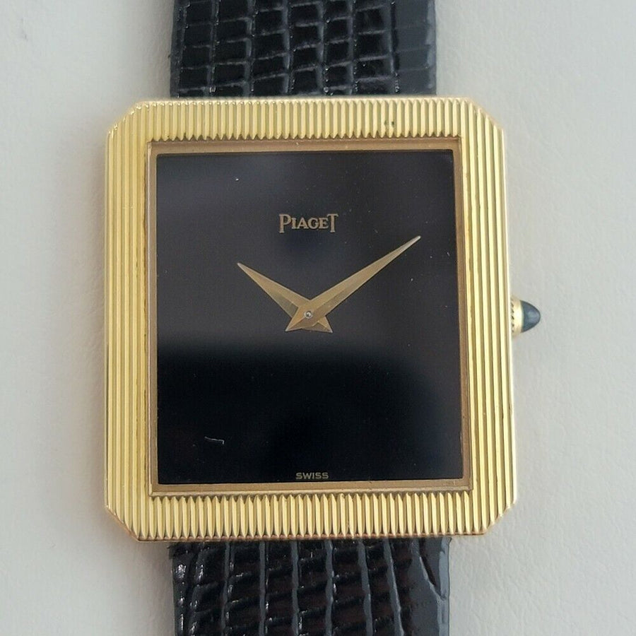 Unisex Piaget Protocole Ref 9154 25mm 18k Yel Gold 1970s Slim Dress Watch RA299