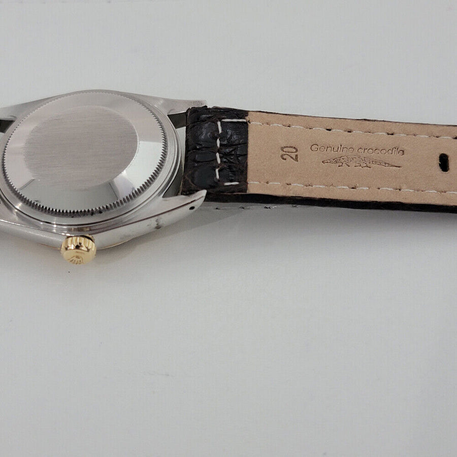 Mens Rolex Oyster Datejust Ref 16013 1980s 36mm 18k SS Automatic Swiss RJC176