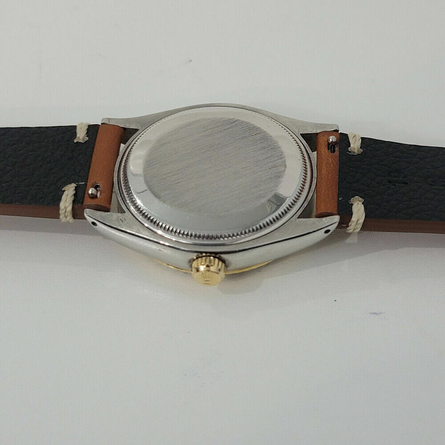 Mens Rolex Oyster Precision 5500 Air King 34mm 18k SS 1970s Automatic RJC188