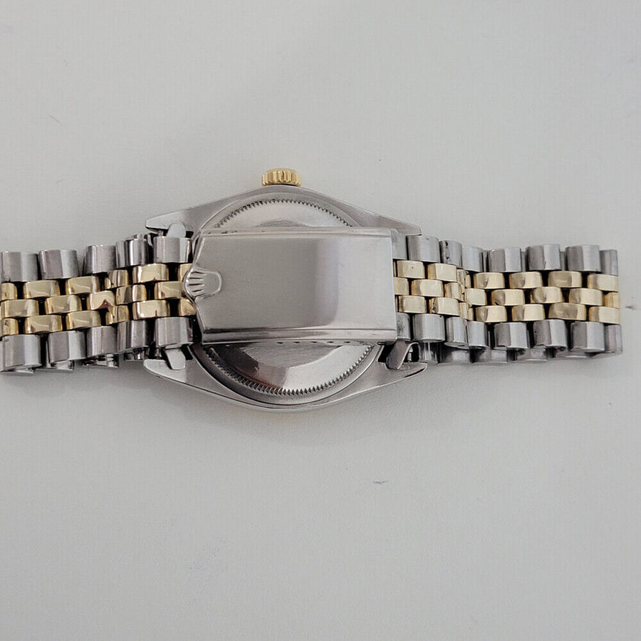 Mens Rolex Oyster Date 1505 w Papers 35mm 18k Gold SS Automatic 1970s RJC168