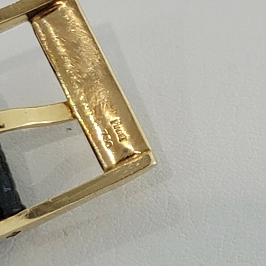 Unisex Piaget Protocole Ref 9154 25mm 18k Yel Gold 1970s Slim Dress Watch RA299
