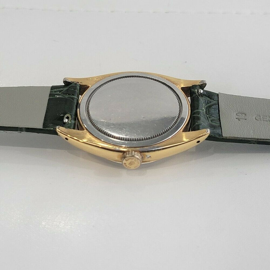Mens Rolex Oysterdate Precision 6494 34mm Gold-Capped Hand-Wind 1950s RA214