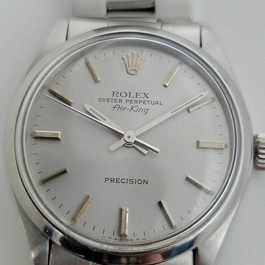 Mens Rolex Oyster Precision 5500 Air King 34mm 1960s Automatic Vintage RJC106