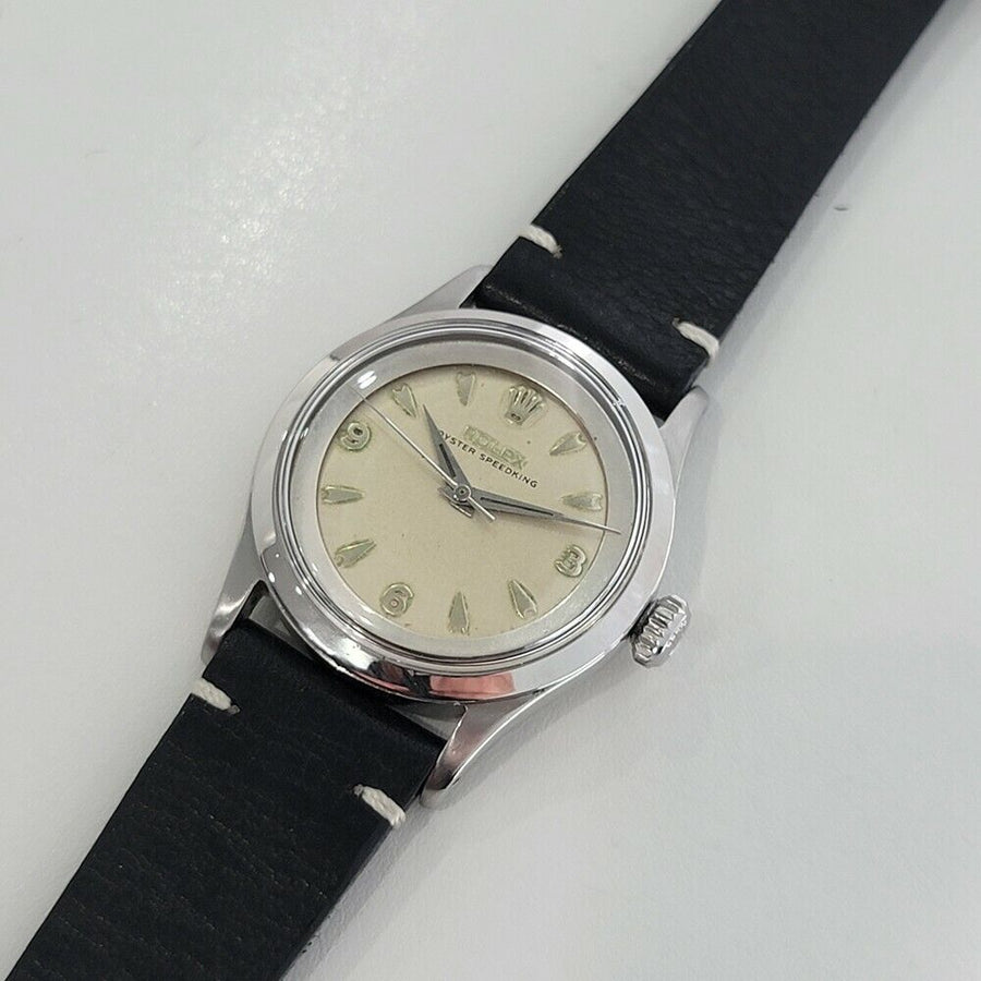 Mens Rolex Oyster Speedking Ref 6632 34mm 1950s Automatic Vintage Rare RA138