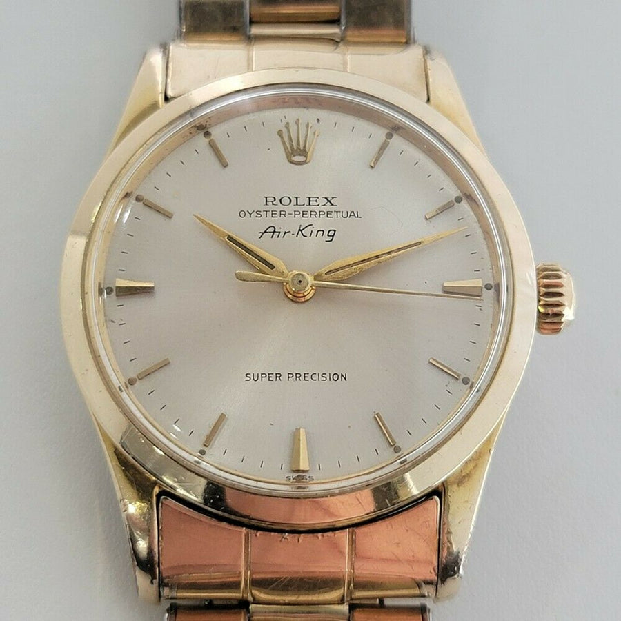Tilsyneladende James Dyson Postkort Mens Rolex Oyster Perpetual Air King 5506 34mm Gold Capped Automatic 1 –  BEVERLY HILLS VINTAGE WATCHES