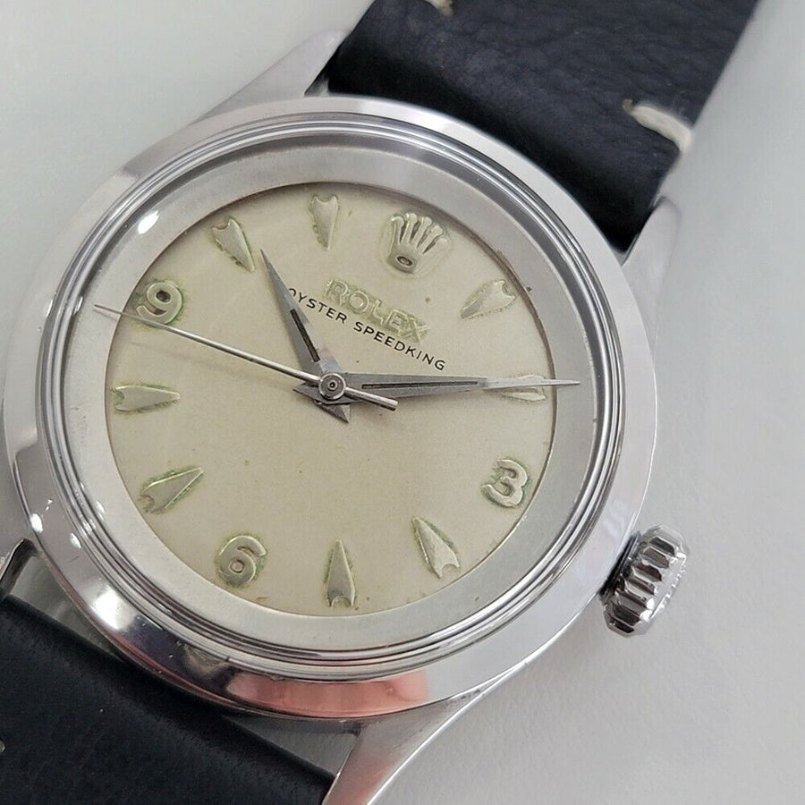 Mens Rolex Oyster Speedking Ref 6632 34mm 1950s Automatic Vintage Rare RA138