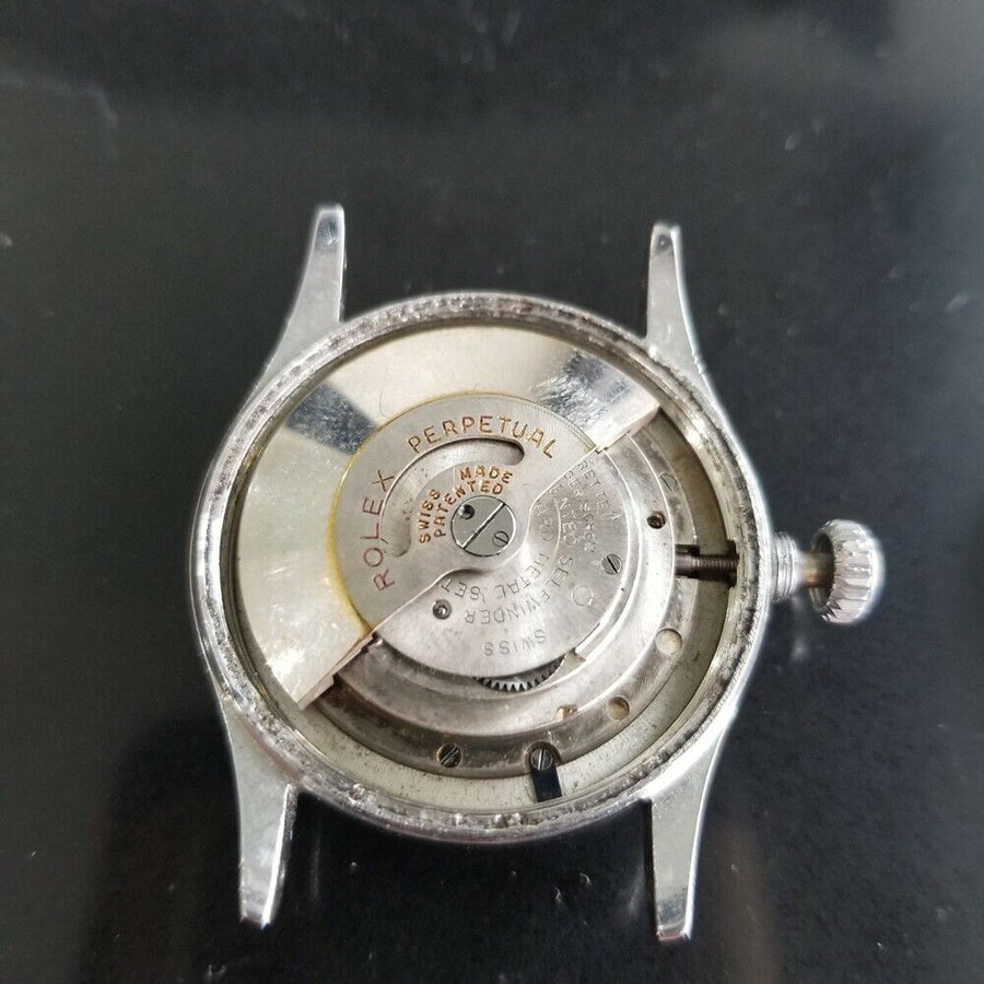 Mens Rolex Oyster Speedking Ref 6632 34mm 1950s Automatic Vintage Rare RA138