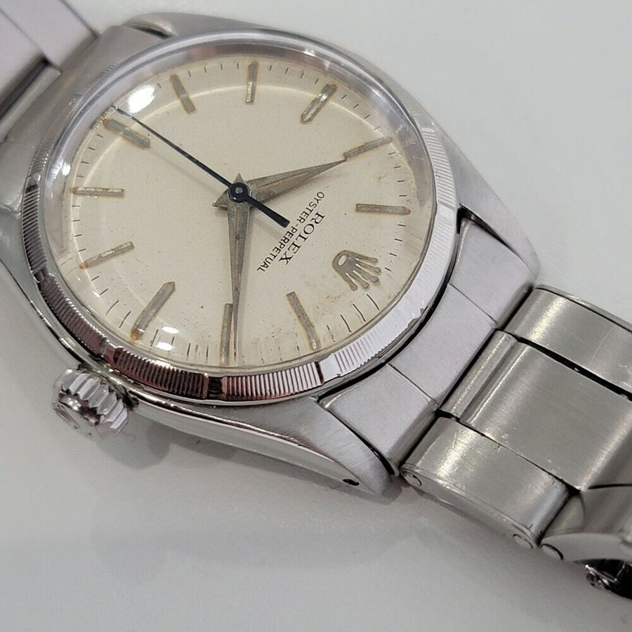 Midsize Rolex Oyster Perpetual Ref 6549 30mm 1950s Automatic Swiss Vintage RA144