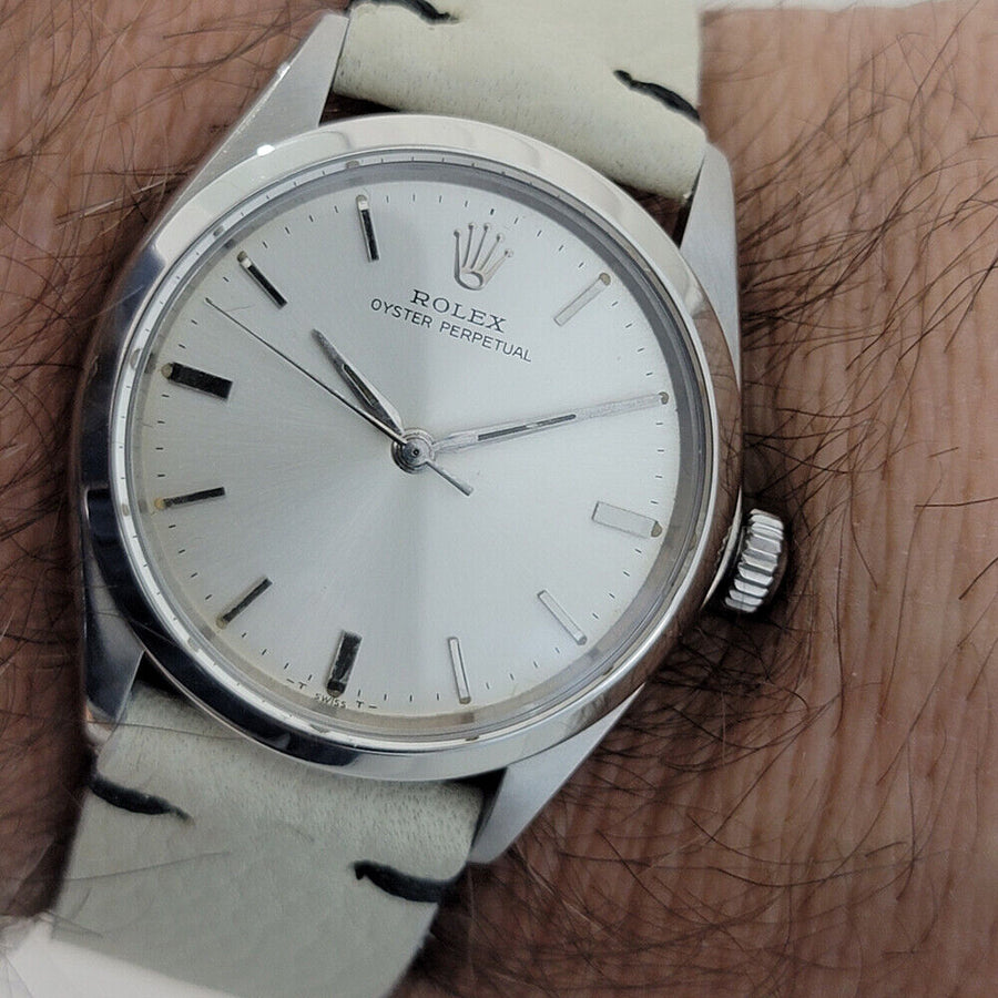 Mens Rolex Oyster Perpetual Ref 5552 1960s 34mm Automatic Swiss Vintage RA232G