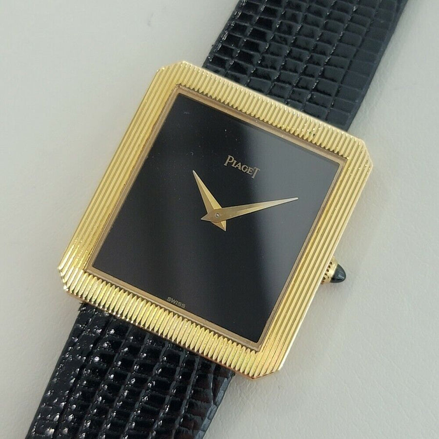 Unisex Piaget Protocole Ref 9154 25mm 18k Yel Gold 1970s Slim Dress Watch RA299