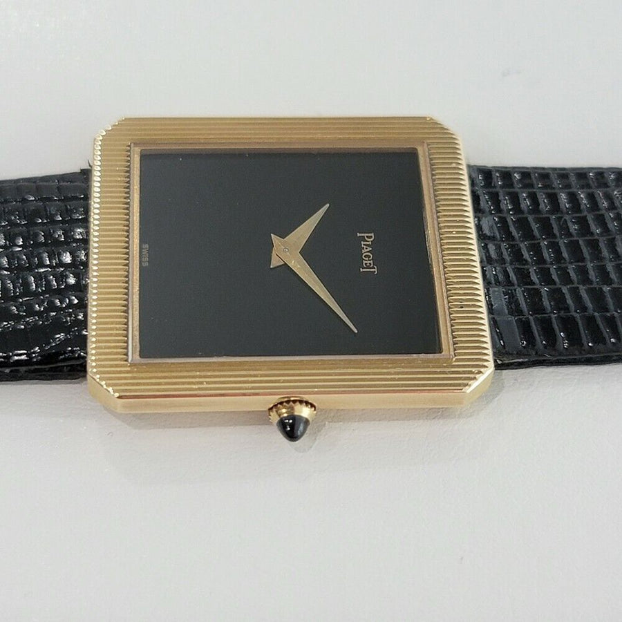 Unisex Piaget Protocole Ref 9154 25mm 18k Yel Gold 1970s Slim Dress Watch RA299
