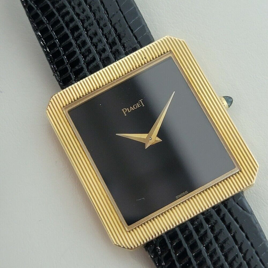 Unisex Piaget Protocole Ref 9154 25mm 18k Yel Gold 1970s Slim Dress Watch RA299